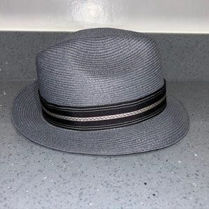 Pinzano Straw Hat Fedora - Made in USA 6 7/8 - 55 NWOT